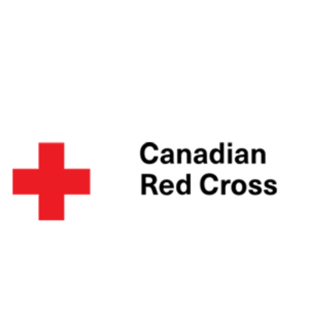 Red cross symbol and words Canadian Red Cross